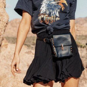 Black Flirty Mini Skirt NWT